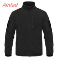 Hunting Autumn Winter Men's Stand Collar Fleece Coat Jacket Thermal Mid-Rise Jacket