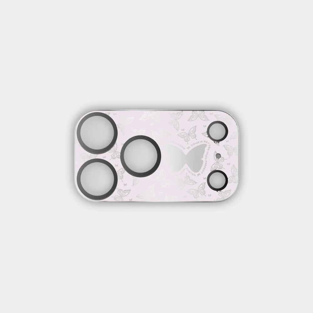 51-100 Cartoon Electroplated Camera Lens Protector for iPhone 17 Pro Max / 17 Pro Scratch Resistant Glass Rear Cover