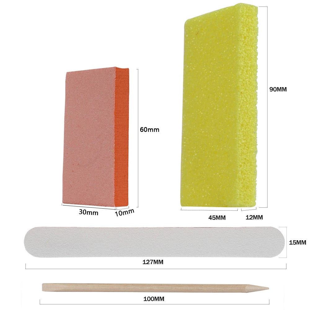 800 Sets/Carton Disposable Pedicure Kits Nail Sets Sand File Buffer Sponge Block Manicue Tools