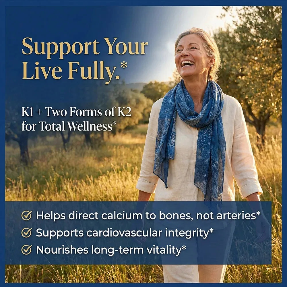 Vitamin K2 Supplement - Supports Bone Density, Teeth, Skin, Heart Health and Immunity