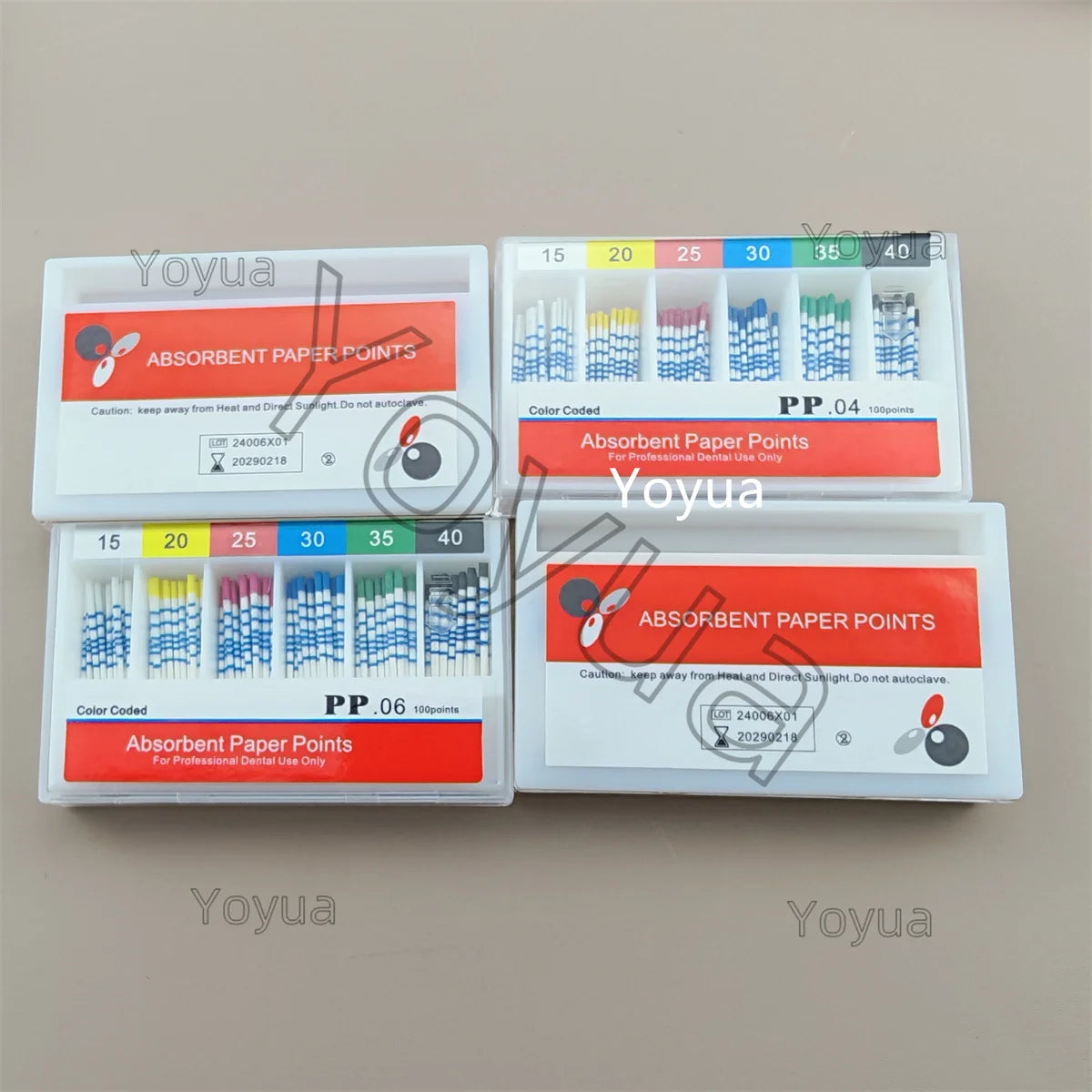 10x100pcs/pack Absorbent Paper Points 02/04/06/F1-F3 PP Endodontics Absorbent Paper Cone Dentist materials Guttahanger