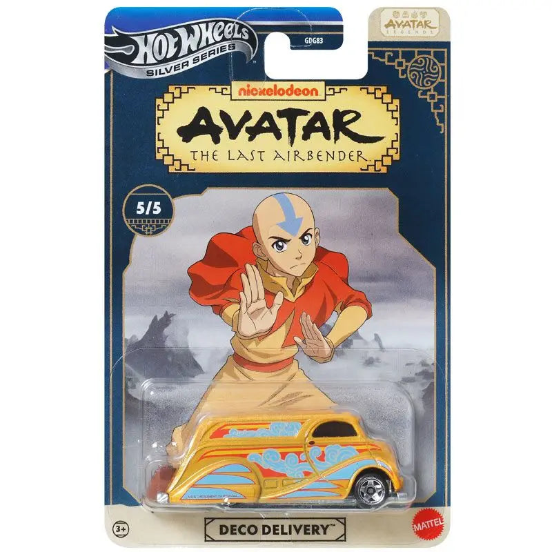 2025 New Hot Wheels Car Avatar The Last Airbender Silver Car Model Alloy Simulation Ornament Custom Collectible Birthday ToyGift