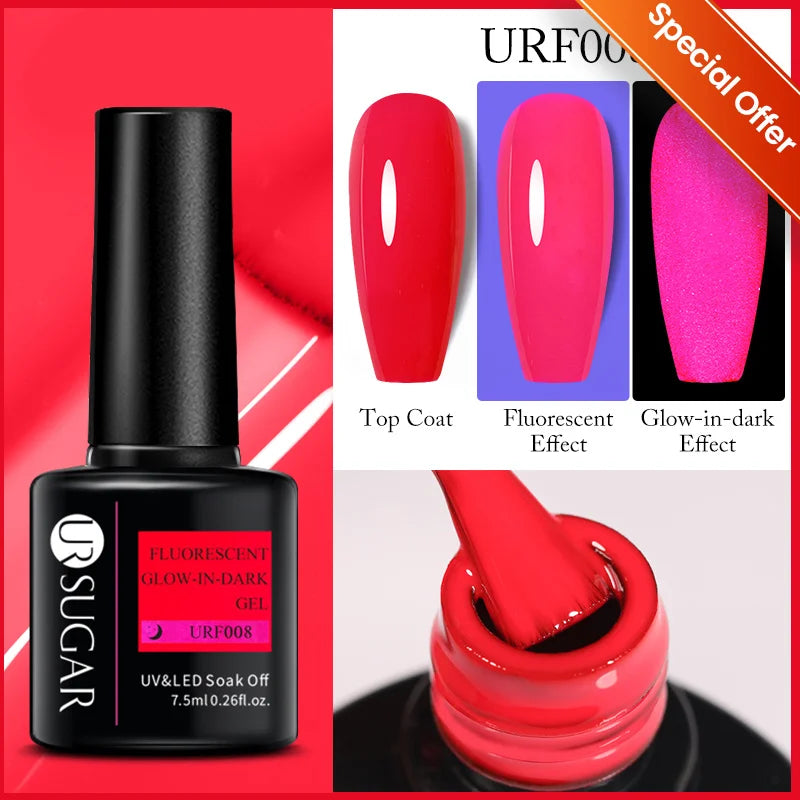 UR SUGAR 7.5ml Reflective Magnetic Gel Nail Polish Glitter Silver Pink Magnet Gel Soak Off UV LED Nail Manicure Varnish UV Gel