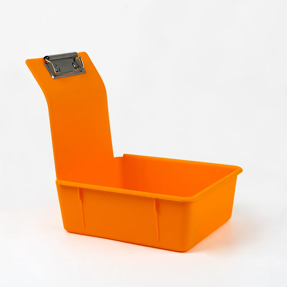 10pcs Multicolor Dental Lab Work Pans Dentist Plastic Storage Sorting Box Organization Case with Clips