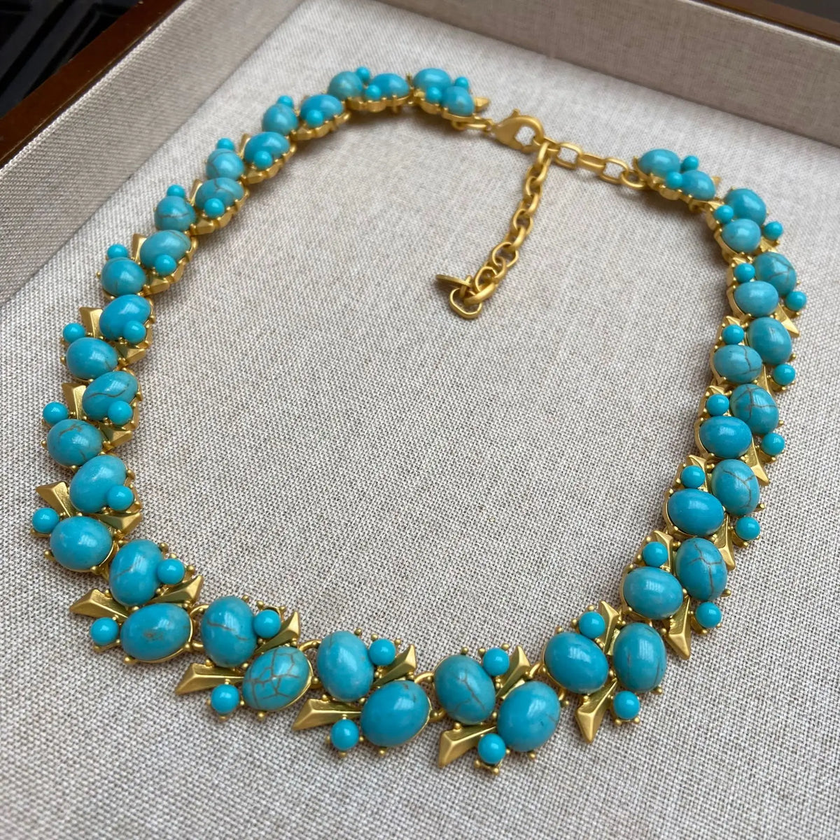 Women New Turquoise Necklace Bohemian Earrings Bracelet 2025