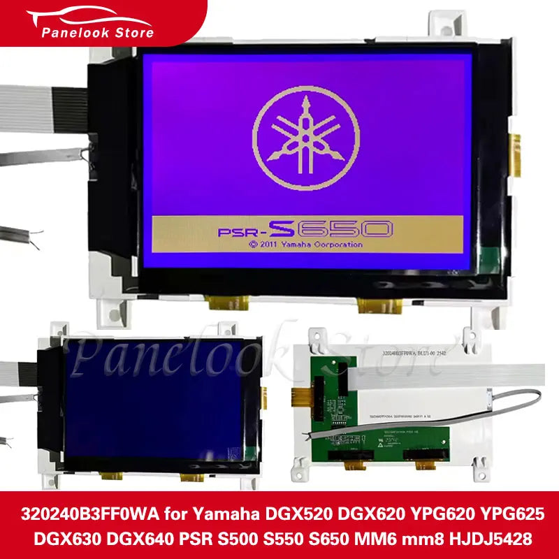 NEW LCD Display Screen For Yamaha DGX520 DGX620 YPG620 YPG625 DGX630 DGX640 PSR S500 S550 S650 MM6 MM8 HJDJ5428 320240B3FF0WA