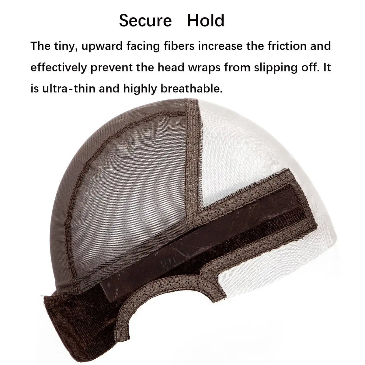 Female Headband Wig Cap  Lace Wig Cap For Wig Making U Part Wig Caps With Adjustable Velvet Wig Grip To Wear Wig Nude Hair Net