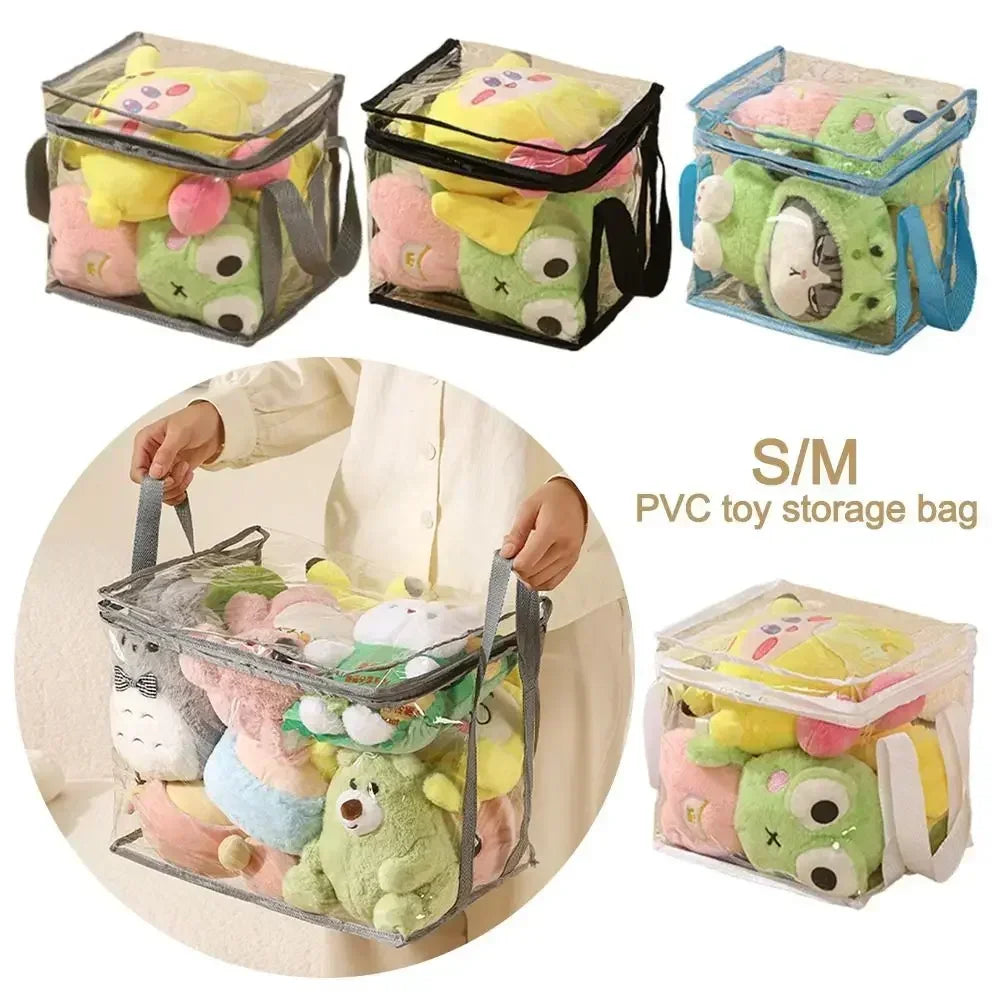 1/3/5PCS Clear PVC Storage Box Waterproof Dustproof Display Case for Plush Toys Doll Collection Home Storage Container Decor