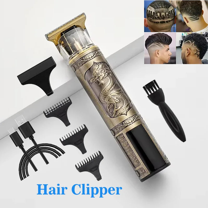 Vintage Men's Hair Clipper, Hair Trimmer, Haircut Shaver, Barber Clipper, Razor for Men, Beard Trimmer, Hair Cutting Machine