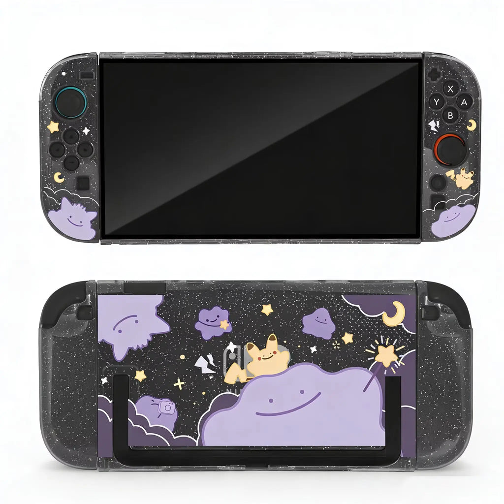 Switch Ns2 Hard Shell Protective Case For Cute Anime Character Pattern Handheld Game Console Accessories Periphery Joystick Cap