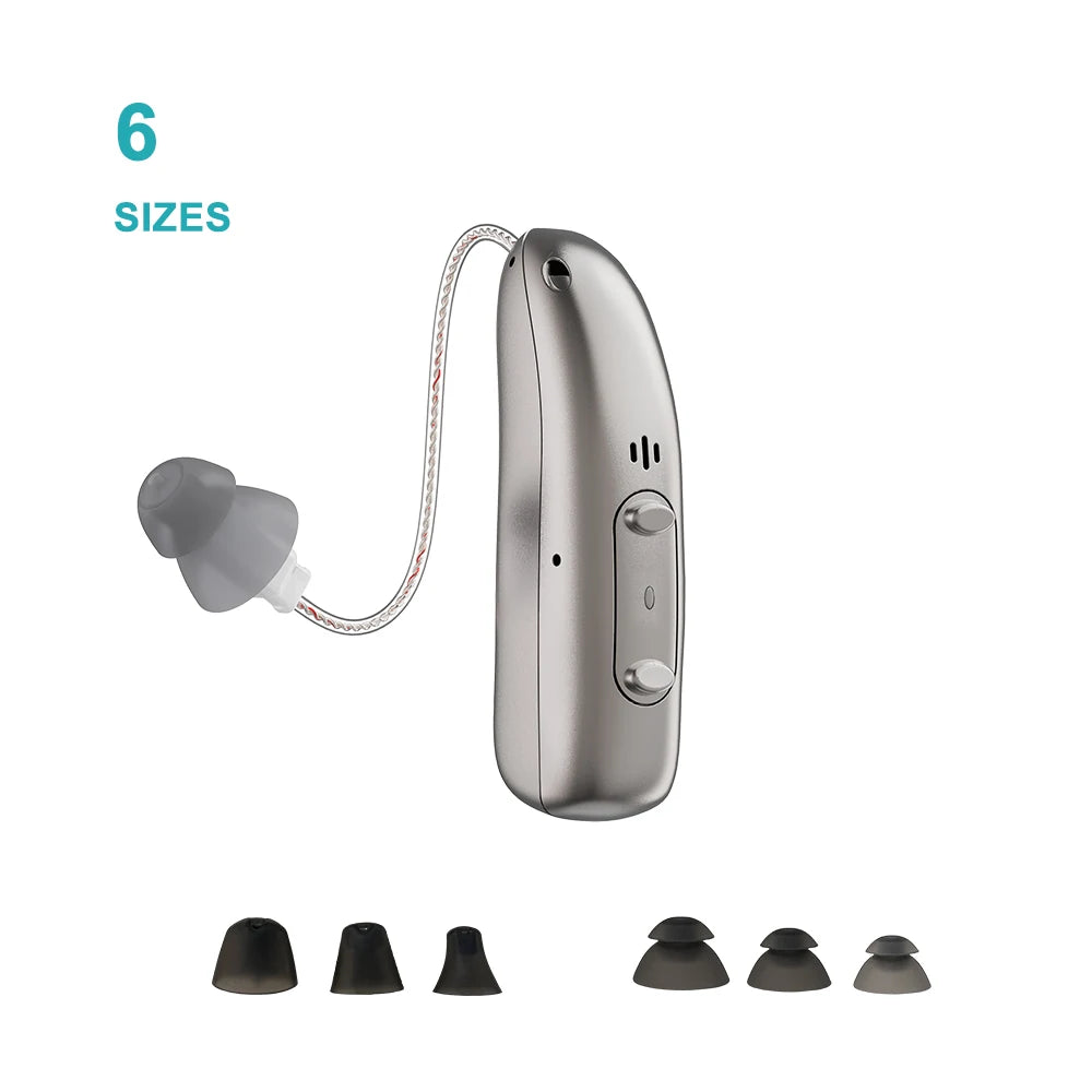 Hearing Aid for Deafness Self-Fitting OTC Hearing Aids Bluetooth Digital Sound Amplifier Portable Elderly Hearing Amplifier