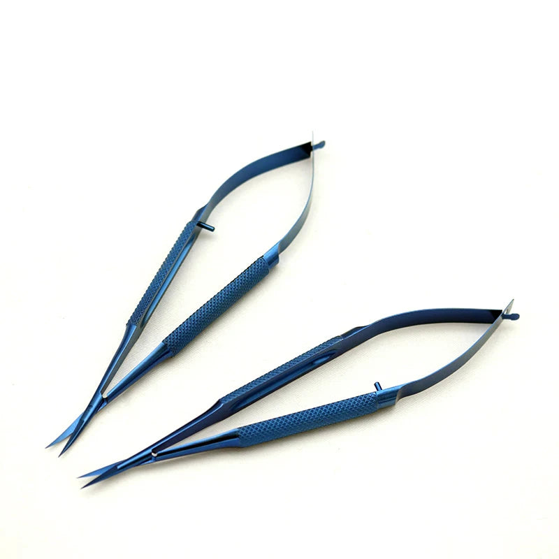6pcs/set Ophthalmic Tools Set Striaght Curved Scissors Needle Holder Micro Forceps Ophthalmic Instrument Stainless Steel