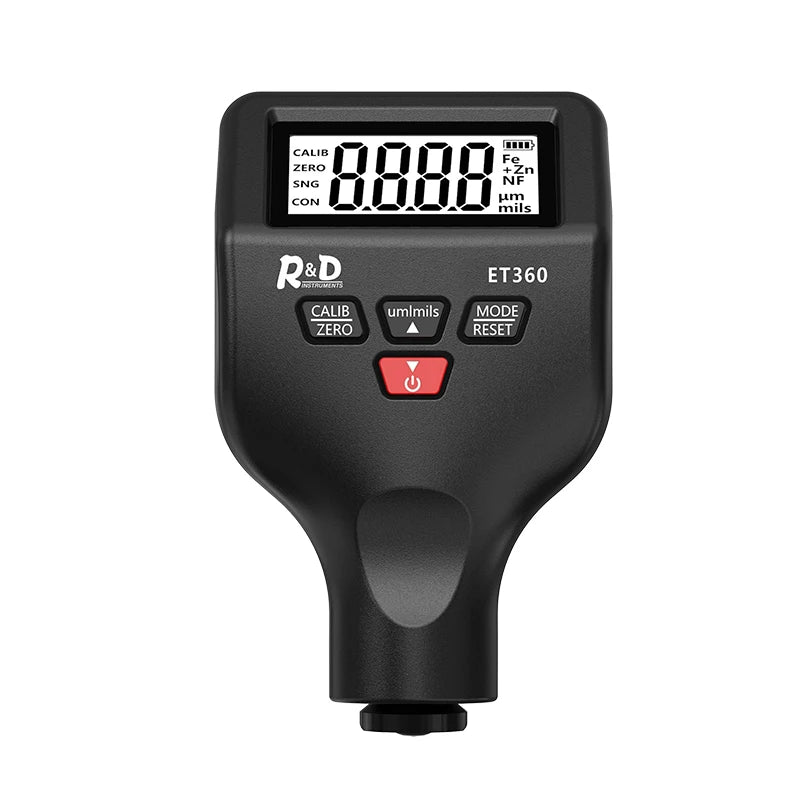 R&D ET360 Magnetic Thickness Gauge for Cars Mini Tester Measuring Instruments 0-1500um Car Paint Thickness Gauge Automotive Tester