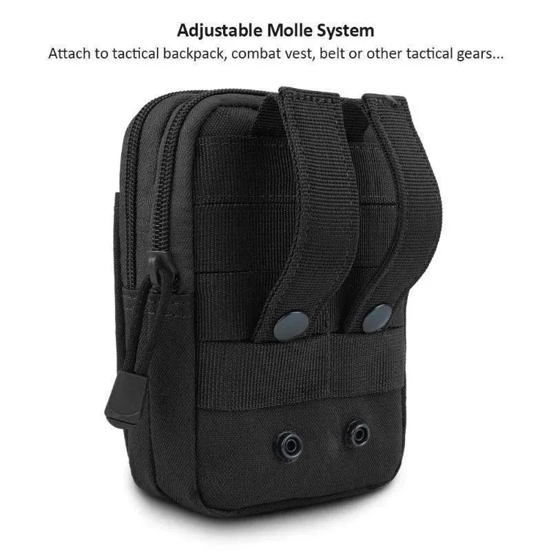 Funda para teléfono móvil, riñonera, impermeable, nailon, multifunción, casual, para hombre, riñonera pequeña para hombre