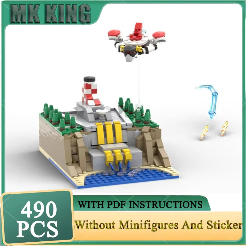 Creative Model Moc Building Bricks UFO Robot Microscale Model Technology  Blocks Construstion Suit Toy DIY Set Assembly Gifts