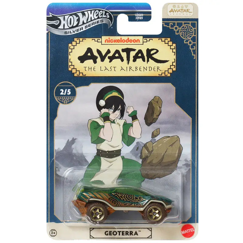 2025 New Hot Wheels Car Avatar The Last Airbender Silver Car Model Alloy Simulation Ornament Custom Collectible Birthday ToyGift