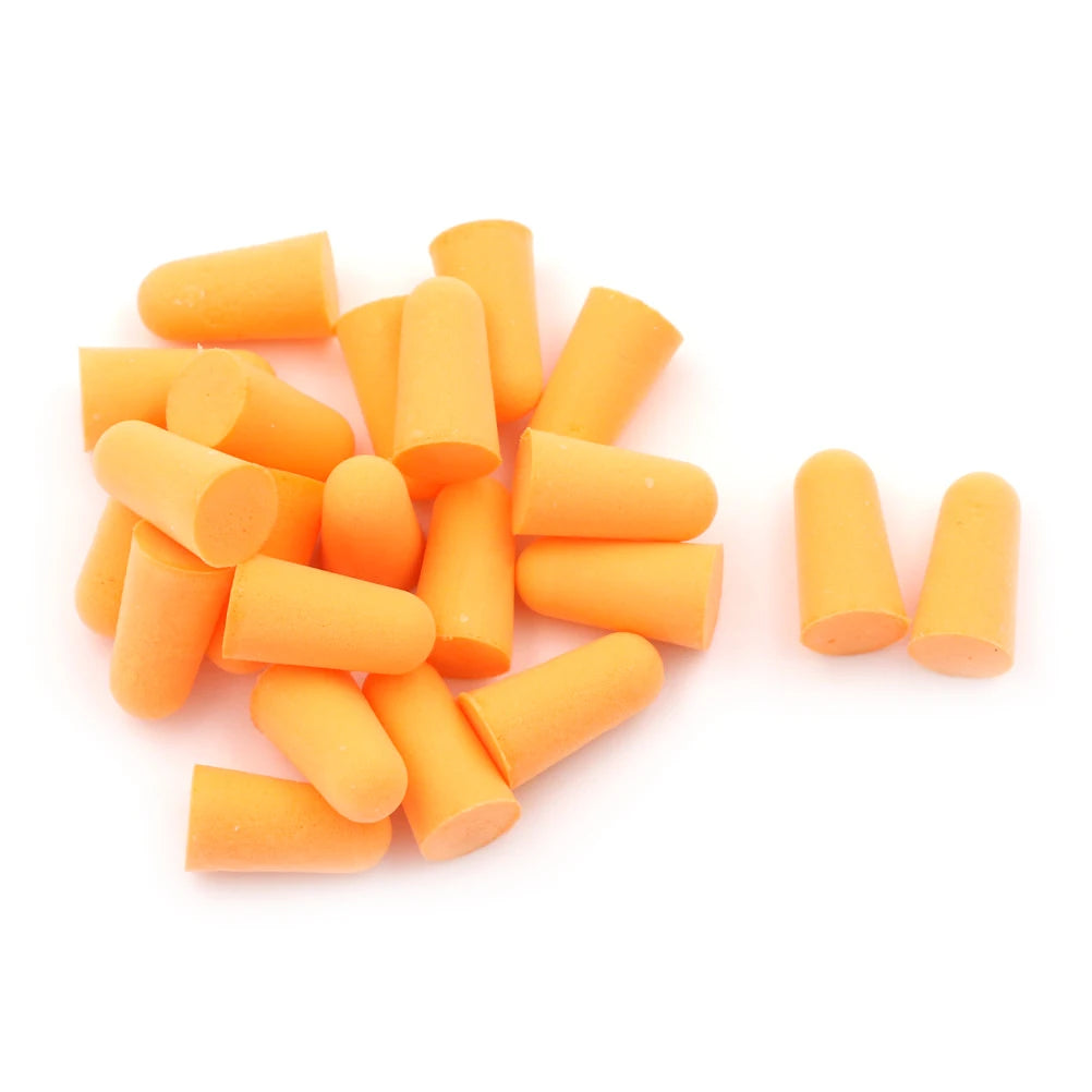 10Pairs Authentic Foam Soft Corded Ear Plugs Noise Sleep Reduction Norope Earplugs Swimming Protective Earmuffs