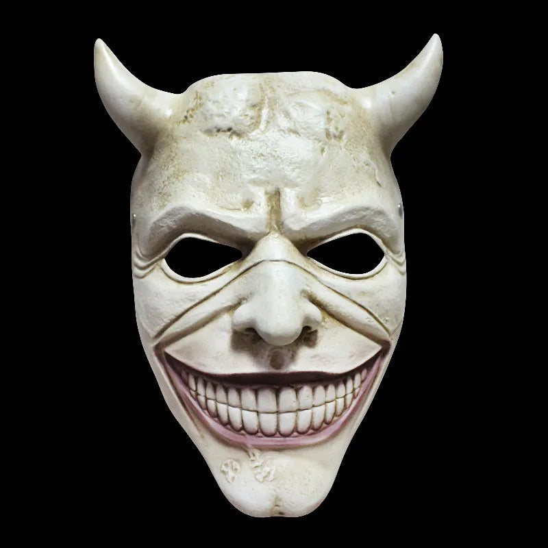 Halloween Horror The Black Phone Resin Mask Cosplay Scary Grabber Evil Killer Helmet Masquerade Mask Carnival Party Costume Prop