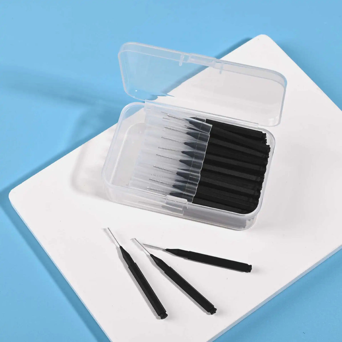 0.6-1.5mm Interdental Brushes Health Care Tooth Push-Pull Removes Food And Plaque Better Teeth Oral Hygiene Tool 30Pcs/ Box