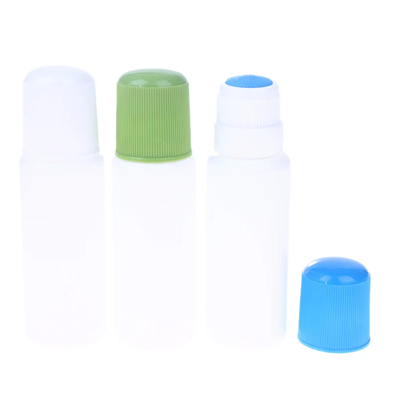 50ML Empty Smudge Bottle Liquid Applicator Sponge Head Soreness Liquid Bottle For Daub Filling Liniment Medicine