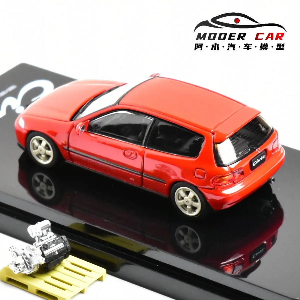 Hobby Japan 1:64 Miniature CIVIC EG6 SiR-S JDM Giftable Diecast Model Car