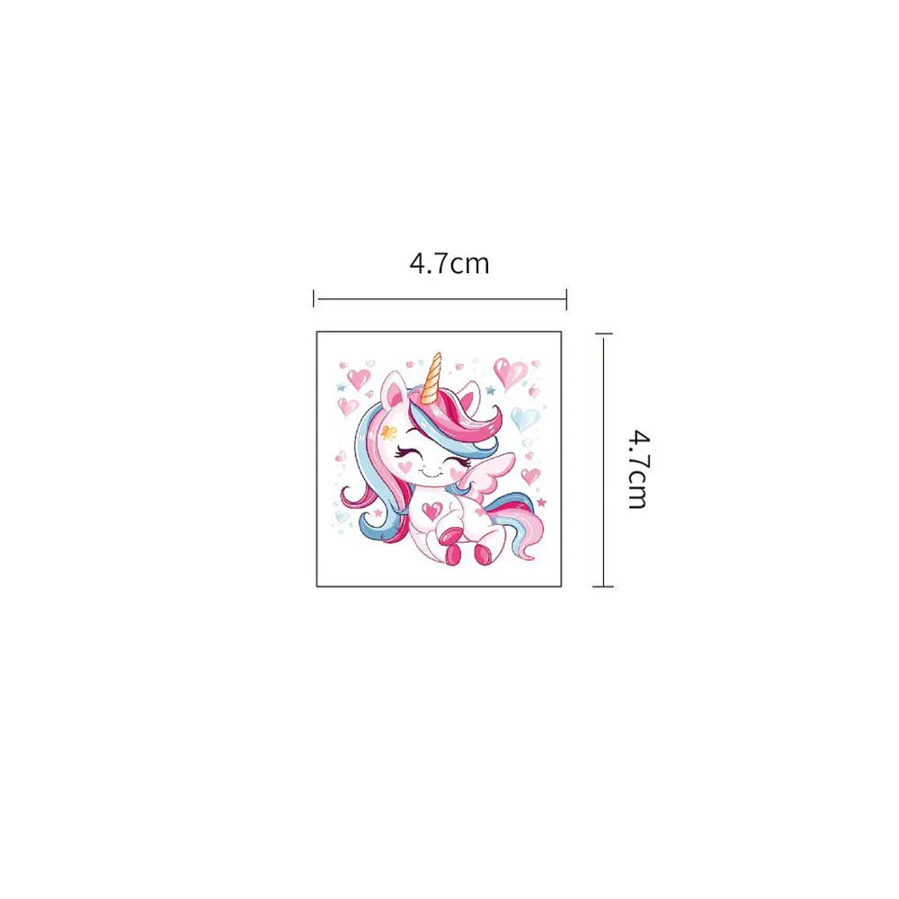 25pcs Cartoon Tattoo Stickers for Hand Face Makeup Unicorn Temporary Tattoo Stickers Cute Hand Tattoo Decoration