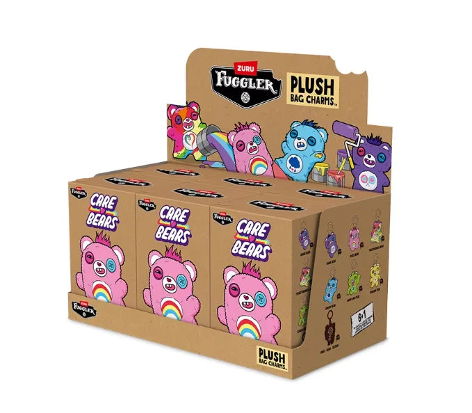 Original Fuggler Cute Teeth Monster Care-Bears Series Trendy Blind Box Toys Plush Pendant Funny Trendy Doll Keychain Gifts