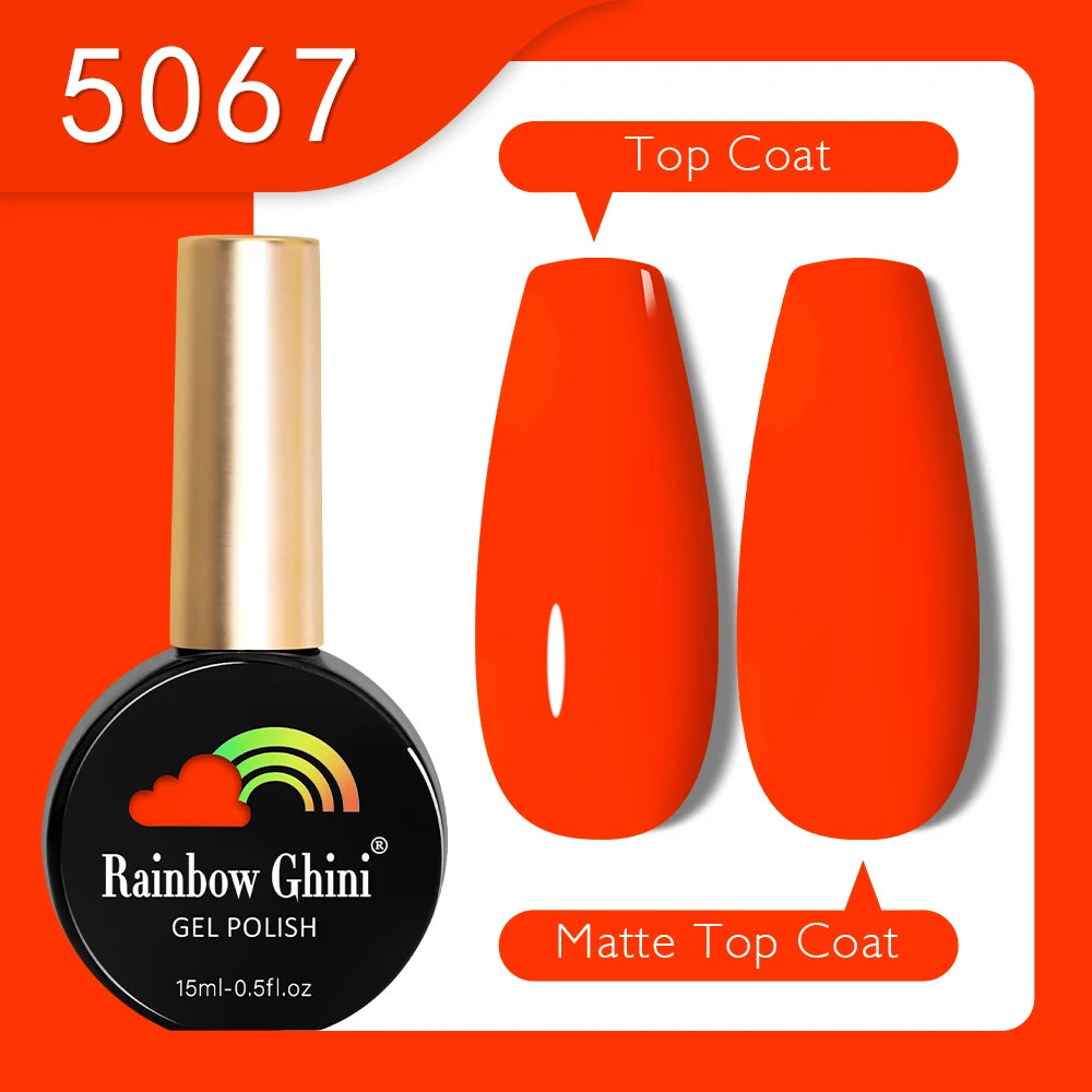 RG 15ML HEMA&TPO FREE Summer Series Fluorescent Gel Polish in Sporty Style Y2K Nail Polish Suitable for Parties Nail Art UV Gel