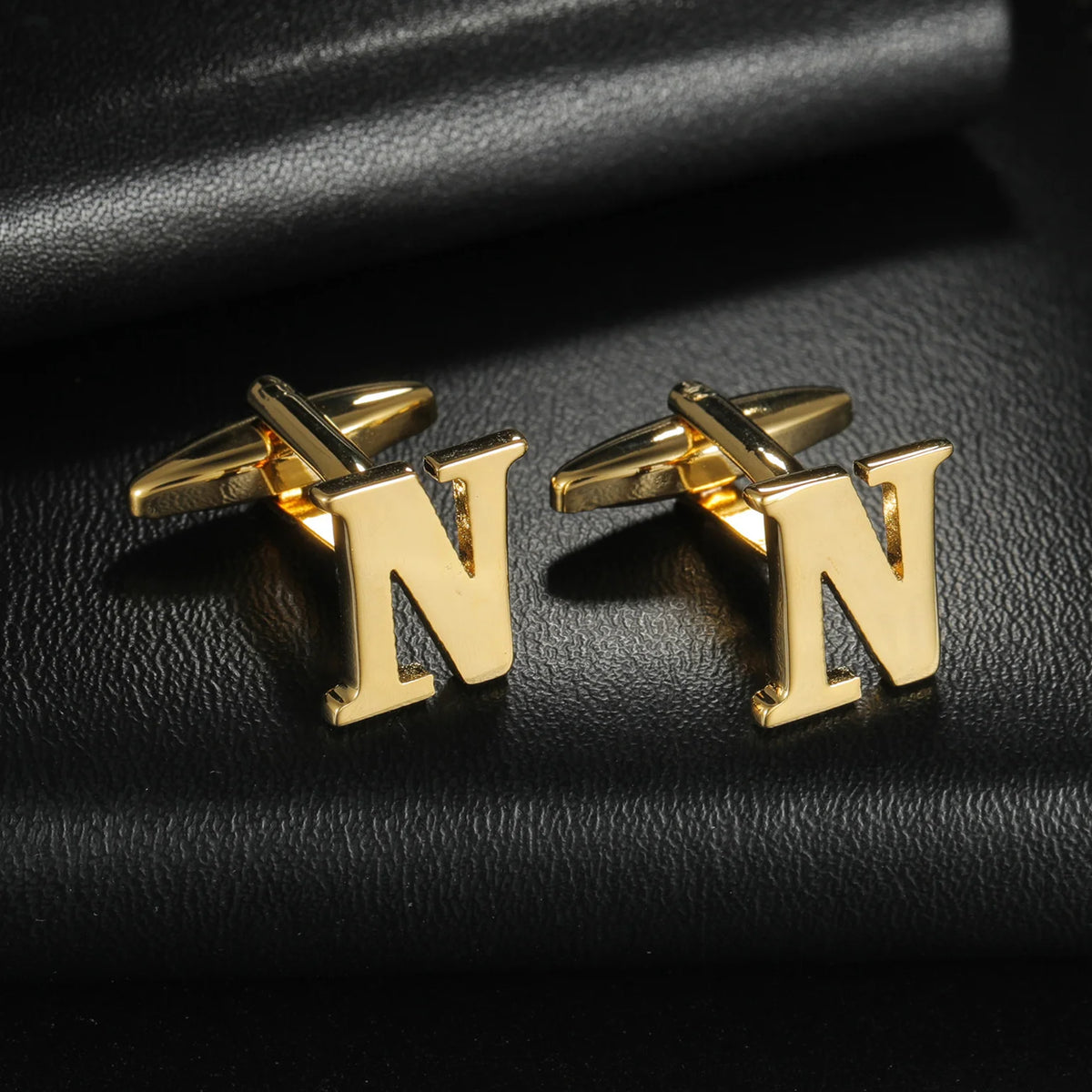 New High Quality Initial A-Z Cufflinks Alphabet Letter Copper Material Cuff Links For Business Mens Boys Tuxedo Shirts Gift