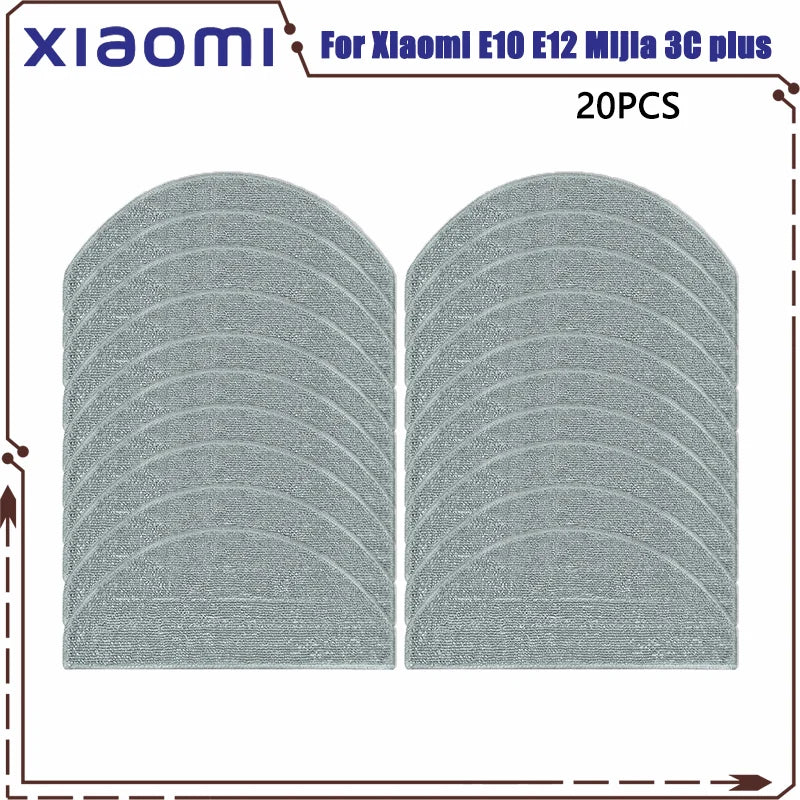 For Xiaomi Robot Vacuum E10 E12 E10C C103 Mijia 3C Plus / 3C Pro Spare Parts Accessories Main Side Brush Filter Mop