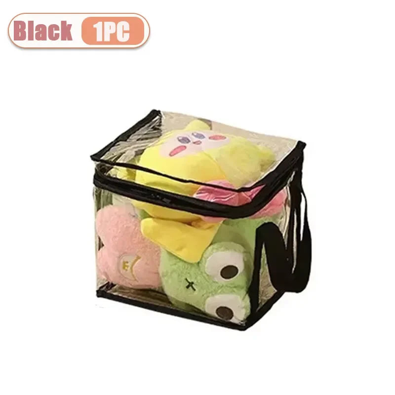 1/3/5PCS Clear PVC Storage Box Waterproof Dustproof Display Case for Plush Toys Doll Collection Home Storage Container Decor
