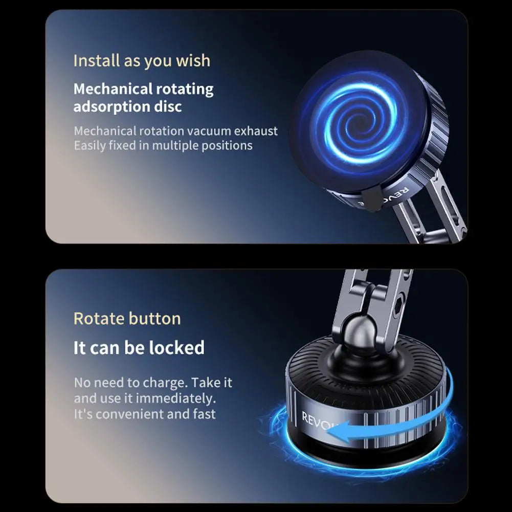 Car Phone Holder Vacuum Suction Foldable Phone Navigation Holder Car Magnetic Support Holder Universal Holder