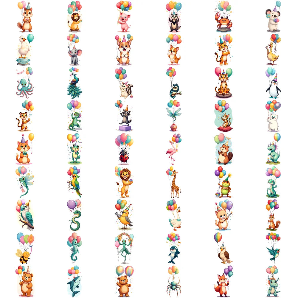 54pcs Temporary Tattoo Cartoon Axolotl Waterproof Long-lasting Body Stickers Cute Axolotl Cartoon For Arms