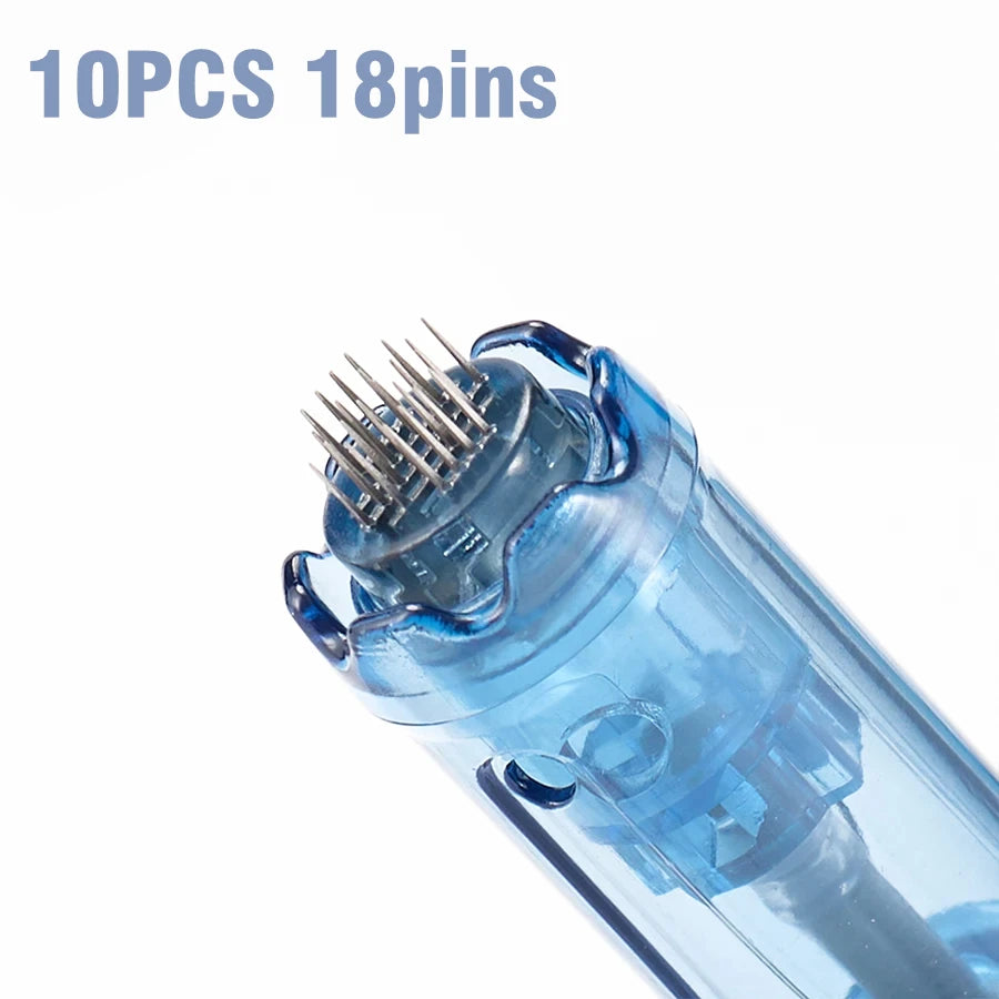 10Pcs Needle Cartridges 12/18/24/36/42 Pins Nano Micro Needle 0.25mm Mesotherapy Cartridge For Dr Pen M8S/A9/A8S/A11