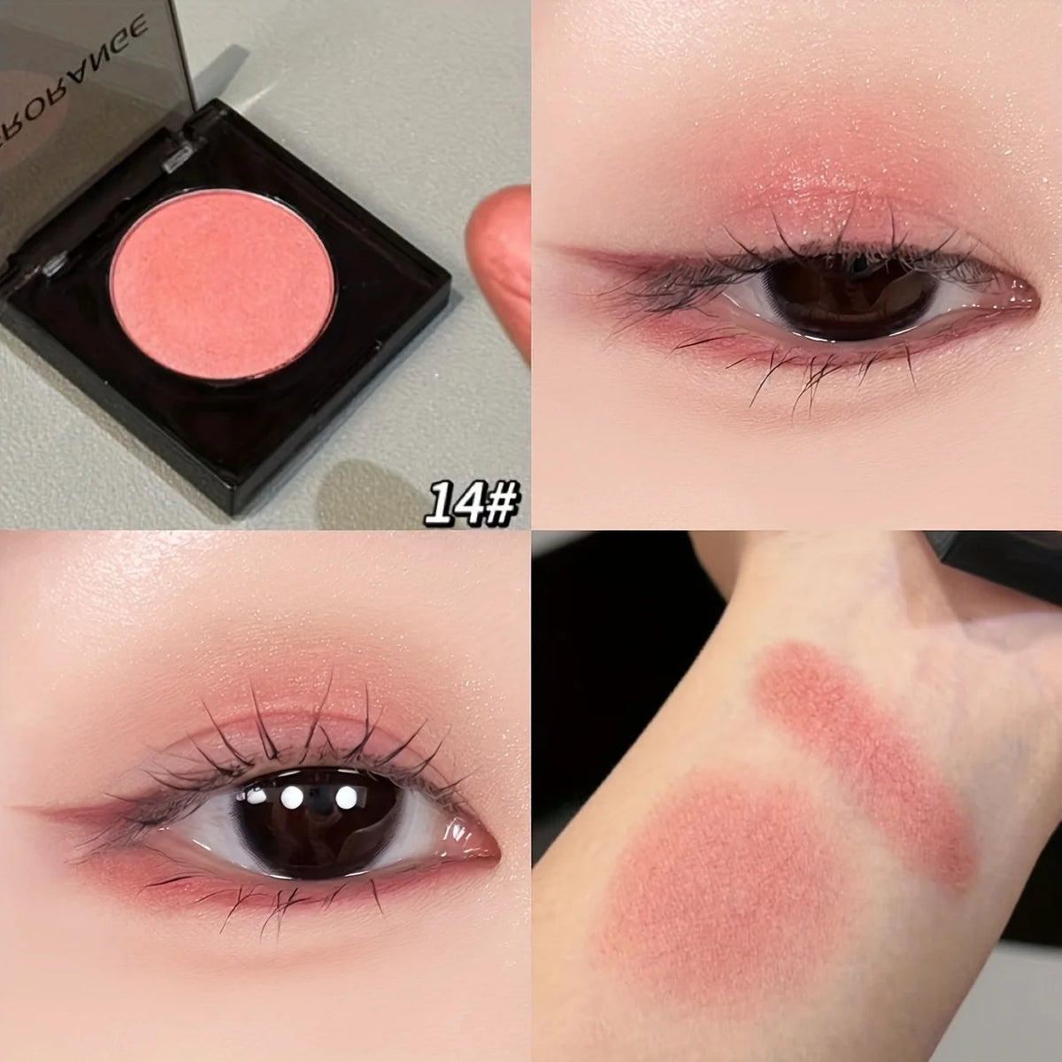 Herorange Pearl Eyeshadow Fine Shimmer Pigmented Non Clumping Brightening Highlight Beginner Friendly