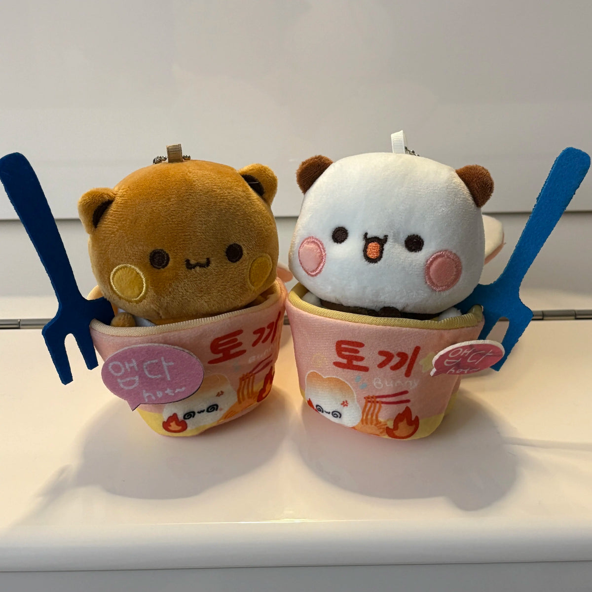 12cm Official Original Panda Bubu And Yier Outfit Change Plush Toy , Bubu And Dudu Plush Pendant Doll Gift