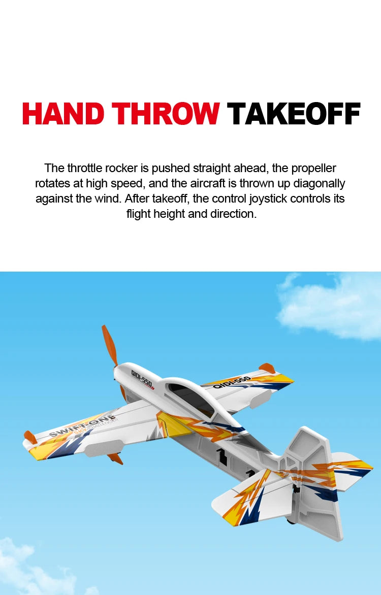 3D Stunt Glider RC Plane Brushless Motor 2.4G Remote Control Aircraft EPP Foam Flight Airplane Toys US Shipping