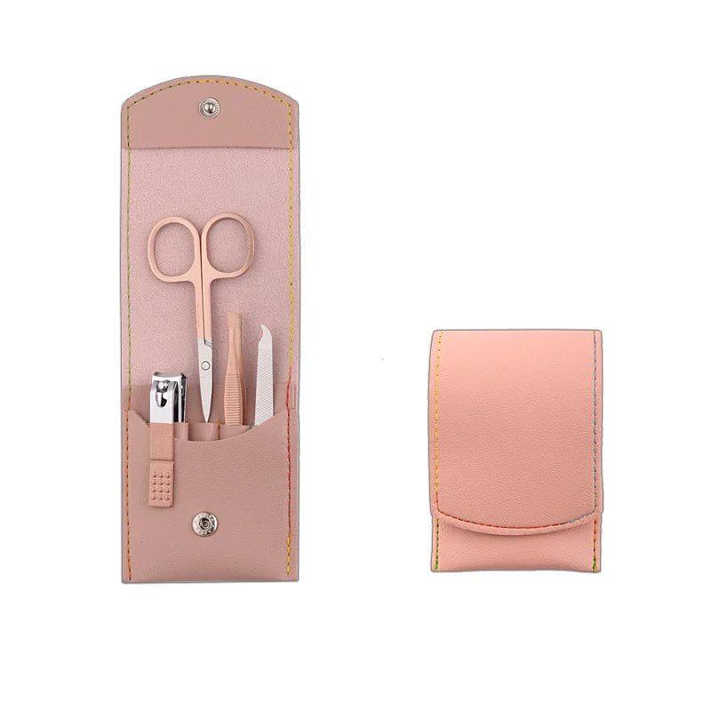 4-Piece Nail Clipper Set for Manicure and Pedicure, Nail Scissors, Foot Nail Grooming Gift, Beauty Pliers