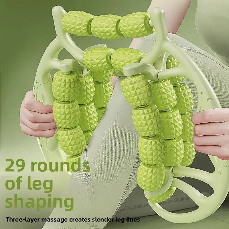 18/23/29 Rounds Leg Massage Roller Calf Arm Body Slimming Body Anti Cellulite Massager Women Magic Shapely Legs Relax Tool