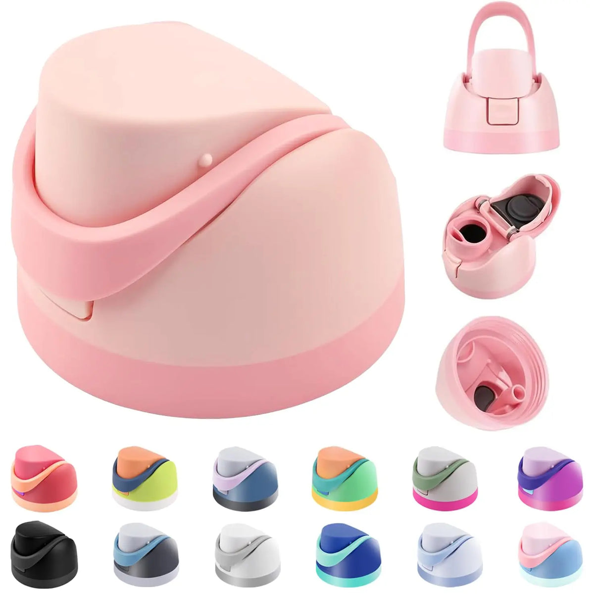 Replacement Lid for Owala Freesip, Compatible with Owala Cup 16oz 24oz 32oz 40oz,One Button Water Bottle Top Replacement Cap, Le