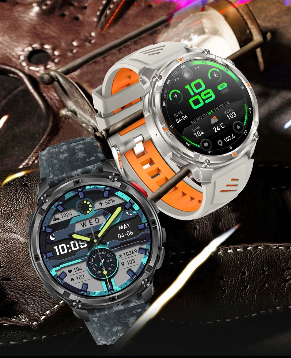 2026 GPS Sports Smart Watch 1.7-Inch AMOLED Screen Outdoor Sports Compass Heart Rate IP68 Waterproof Bluetooth Call Smartwatches