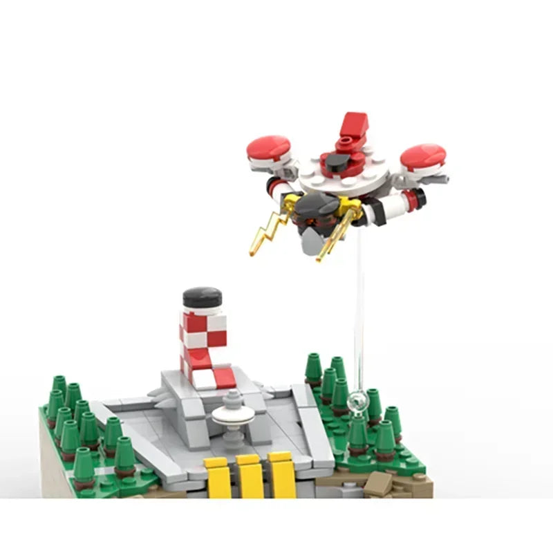 Creative Model Moc Building Bricks UFO Robot Microscale Model Technology  Blocks Construstion Suit Toy DIY Set Assembly Gifts