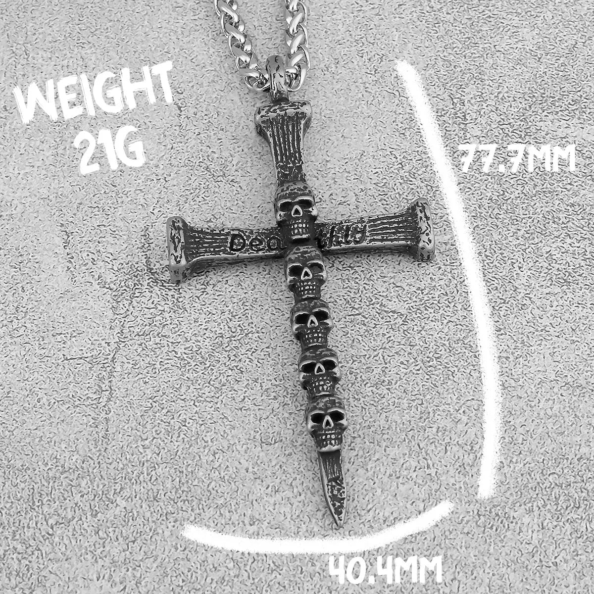 Hip Hop Fashion Stainless Steel Cross Skull Viking Necklace Nordic Religious Men's Odin Valknut Pendant Jewelry Necklace Star