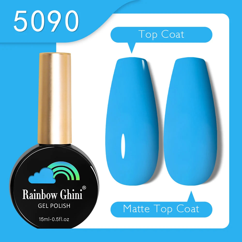 RG 15ML HEMA&TPO FREE Summer Series Fluorescent Gel Polish in Sporty Style Y2K Nail Polish Suitable for Parties Nail Art UV Gel