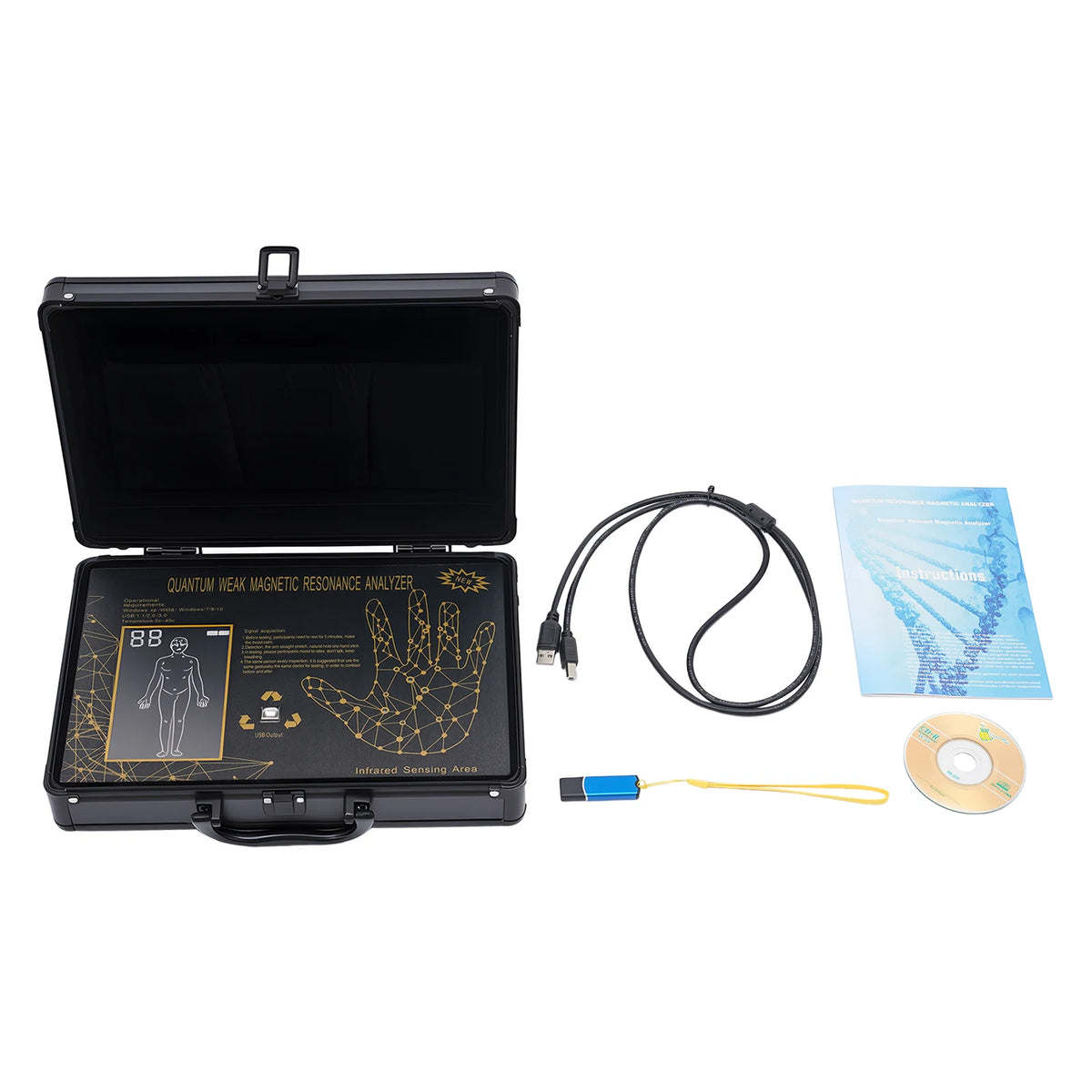 Quantum Analyzer Quantum Resonance Magnetic Scanner Body Health Analysis Assistant for Spa Club Clinic Store
