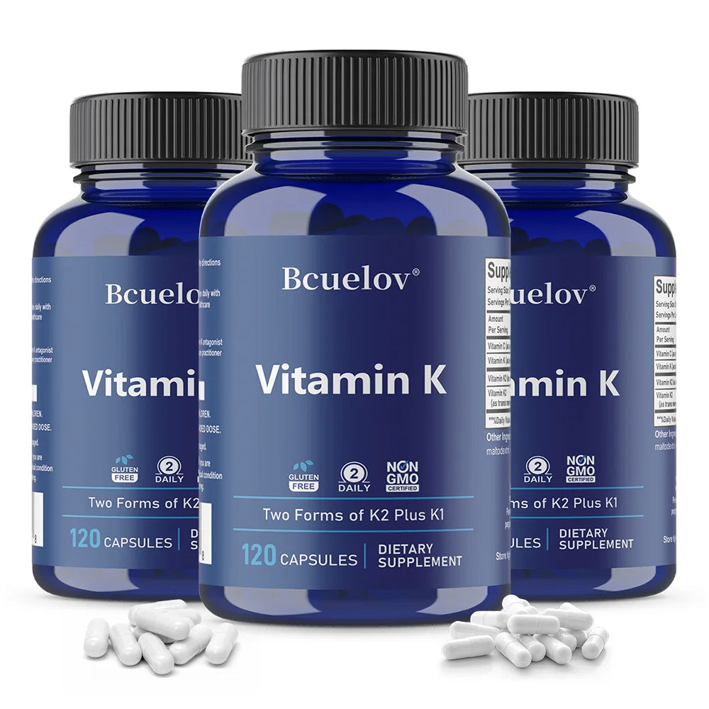 Vitamin K2 Supplement - Supports Bone Density, Teeth, Skin, Heart Health and Immunity