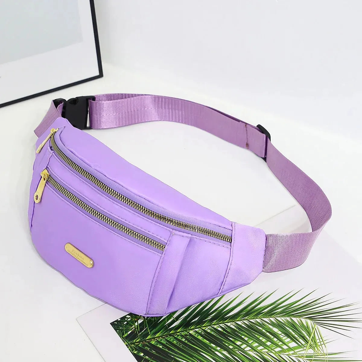Women Sports Waist Bag Multi-Layer Fanny Pack Phone Essentials for Outdoor Activities Crossbody Purse Sports Chest Bag