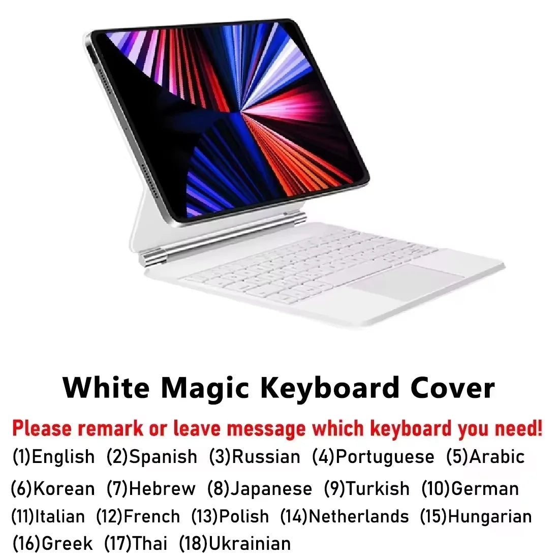 Magic Keyboard Cover For iPad Air 11 13 M3 M4 M5,Pro 11 12.9 13,For iPad A16 Air 4 5 10th 10.9 Magnetic Folio Keyboard Backlight