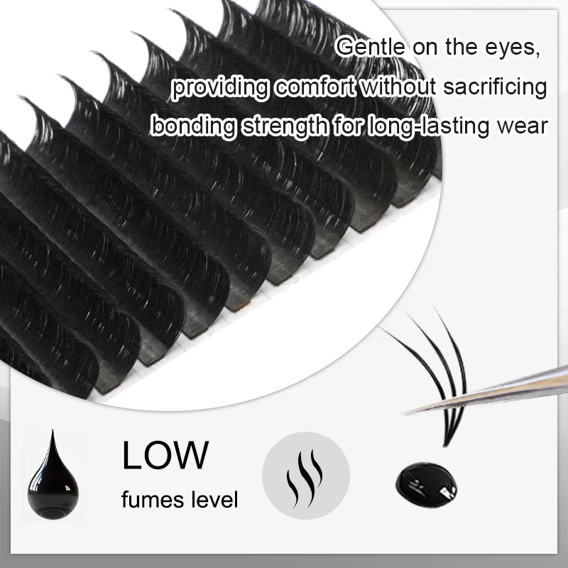 5ml Fast Drying Strong False Eye Lash Extension Glue Adhesive Retention 70-90days Low Smell Mink Eyelash Glue For Makeup