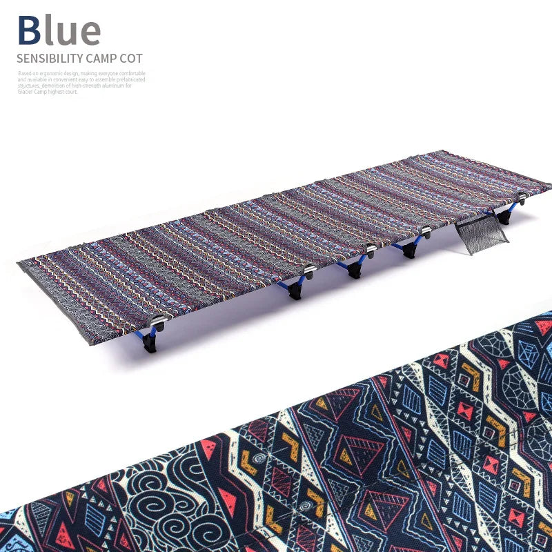 Camping Folding Cot 185cm One Person Outdoor Sleeping Tent Bed